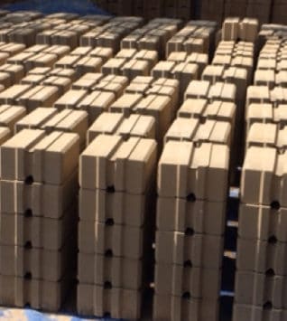 Briques durables et imperméables à l'eau stabilisées au sol